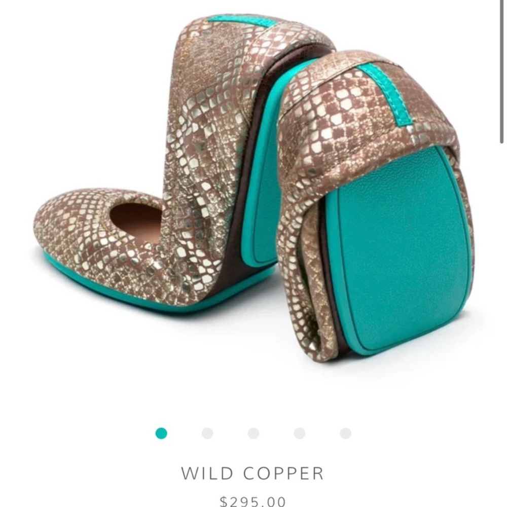 Tieks Women’s Metallic Flats in Wild Copper